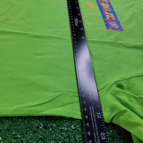 Nike Men's Just Do It T Shirt Size Large Lime Green Blue Yellow Orange New w/Tag - Picture 7 of 8